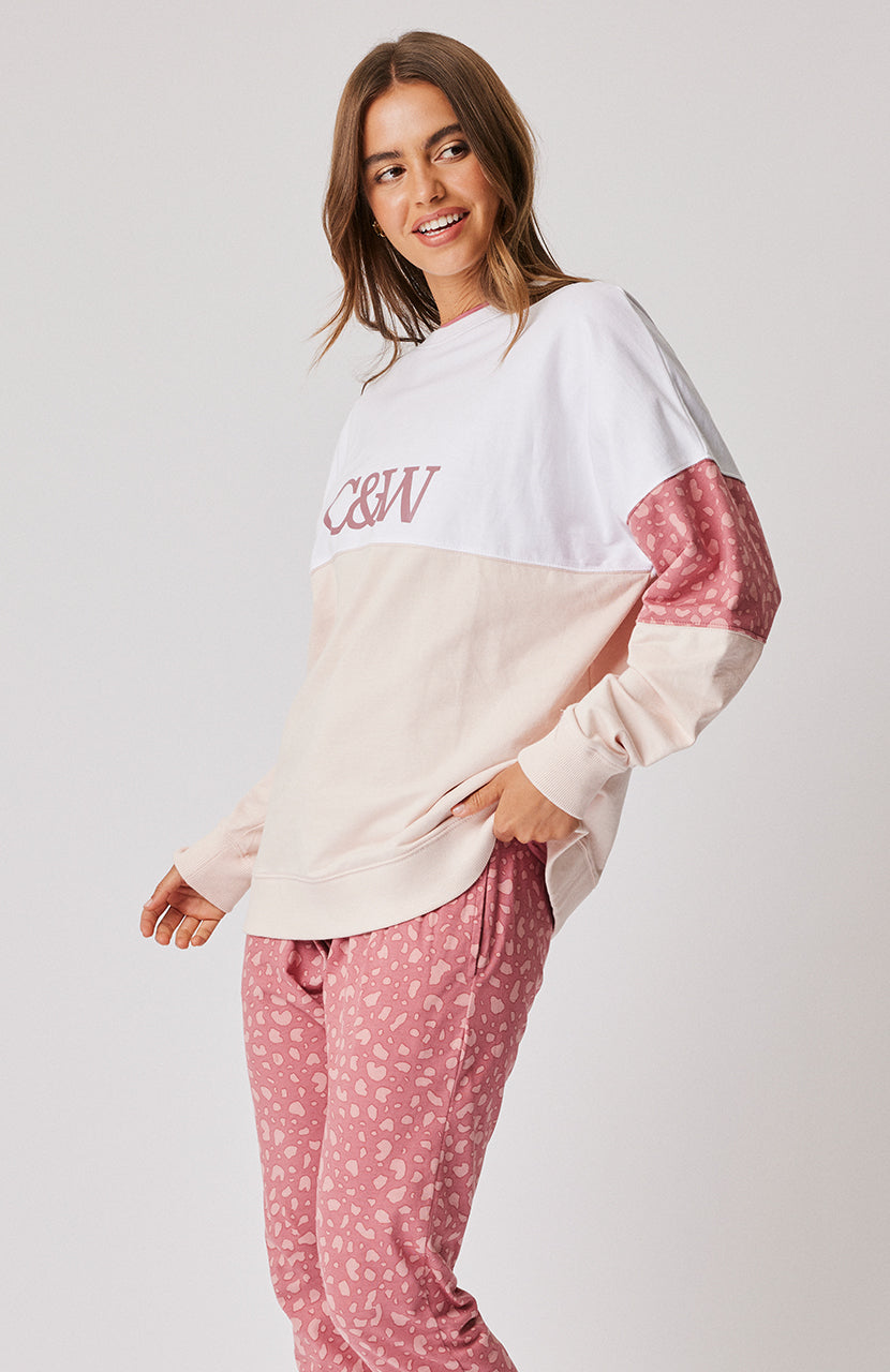 Peta Sweater - Merlot Leopard