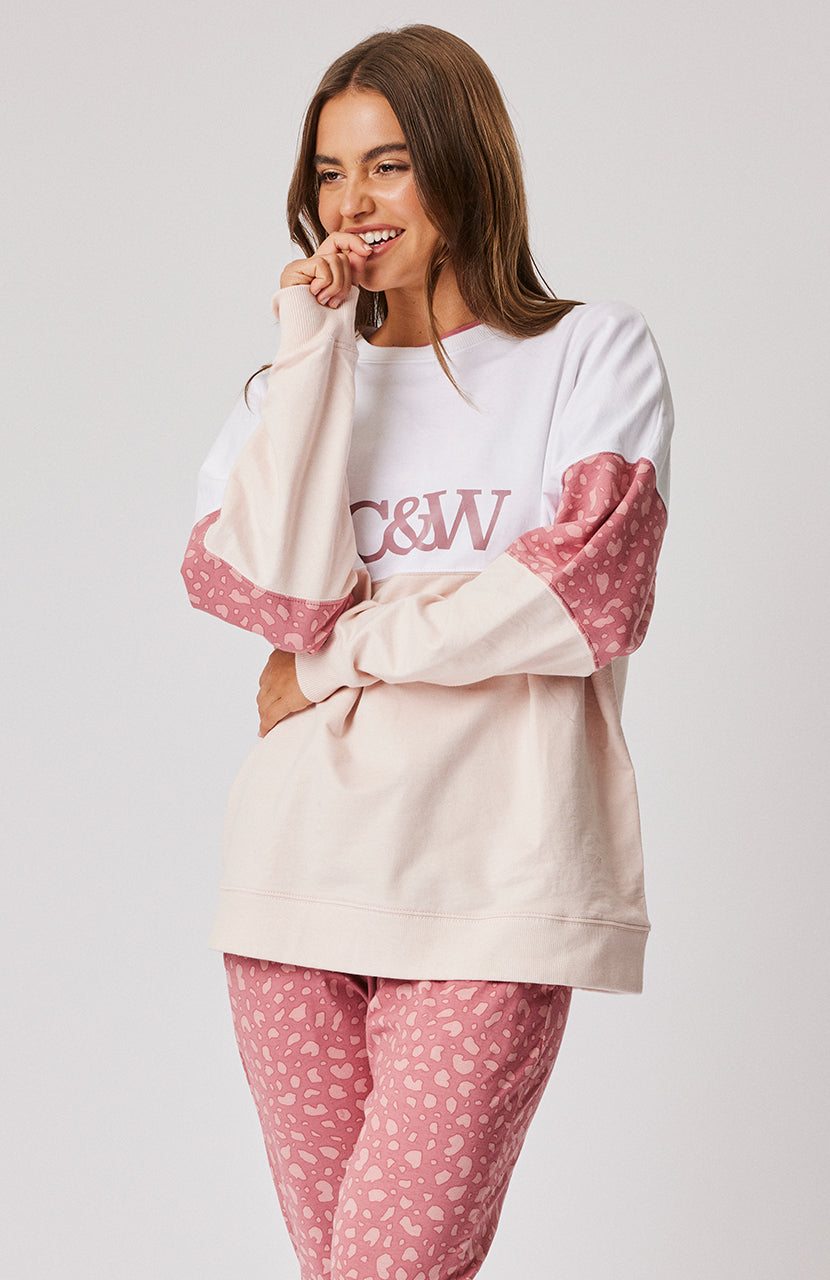 Peta Sweater - Merlot Leopard