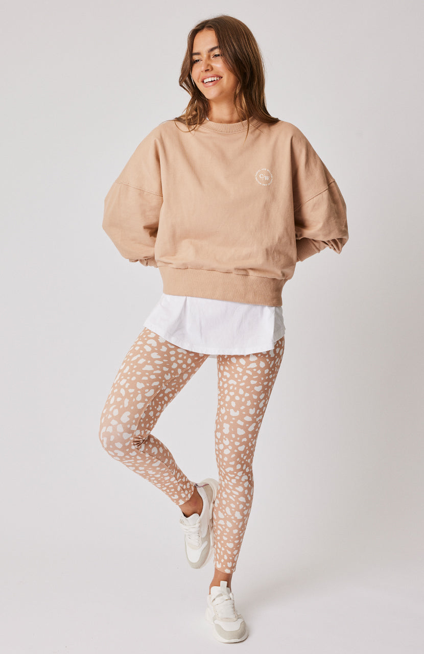 Pixie Legging - Maple Leopard