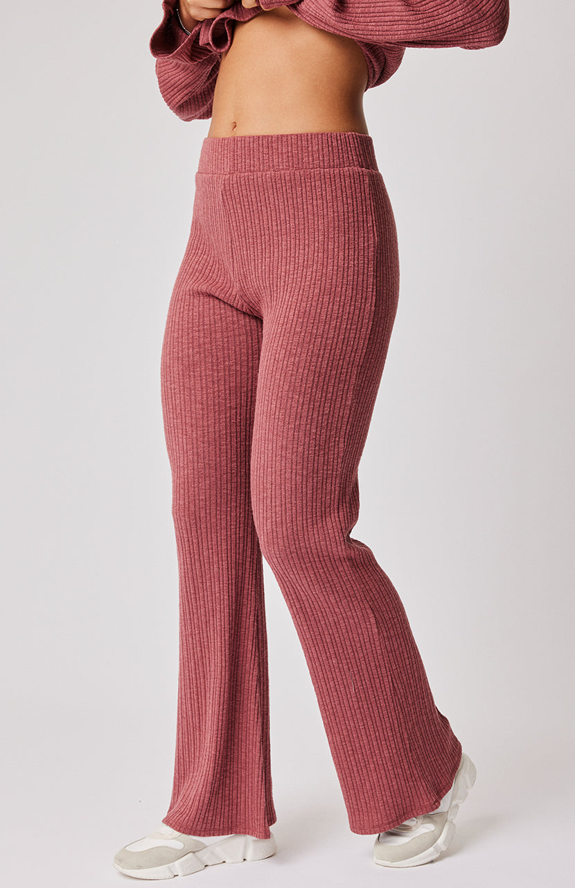 Demi Knit Pant - Berry Knit