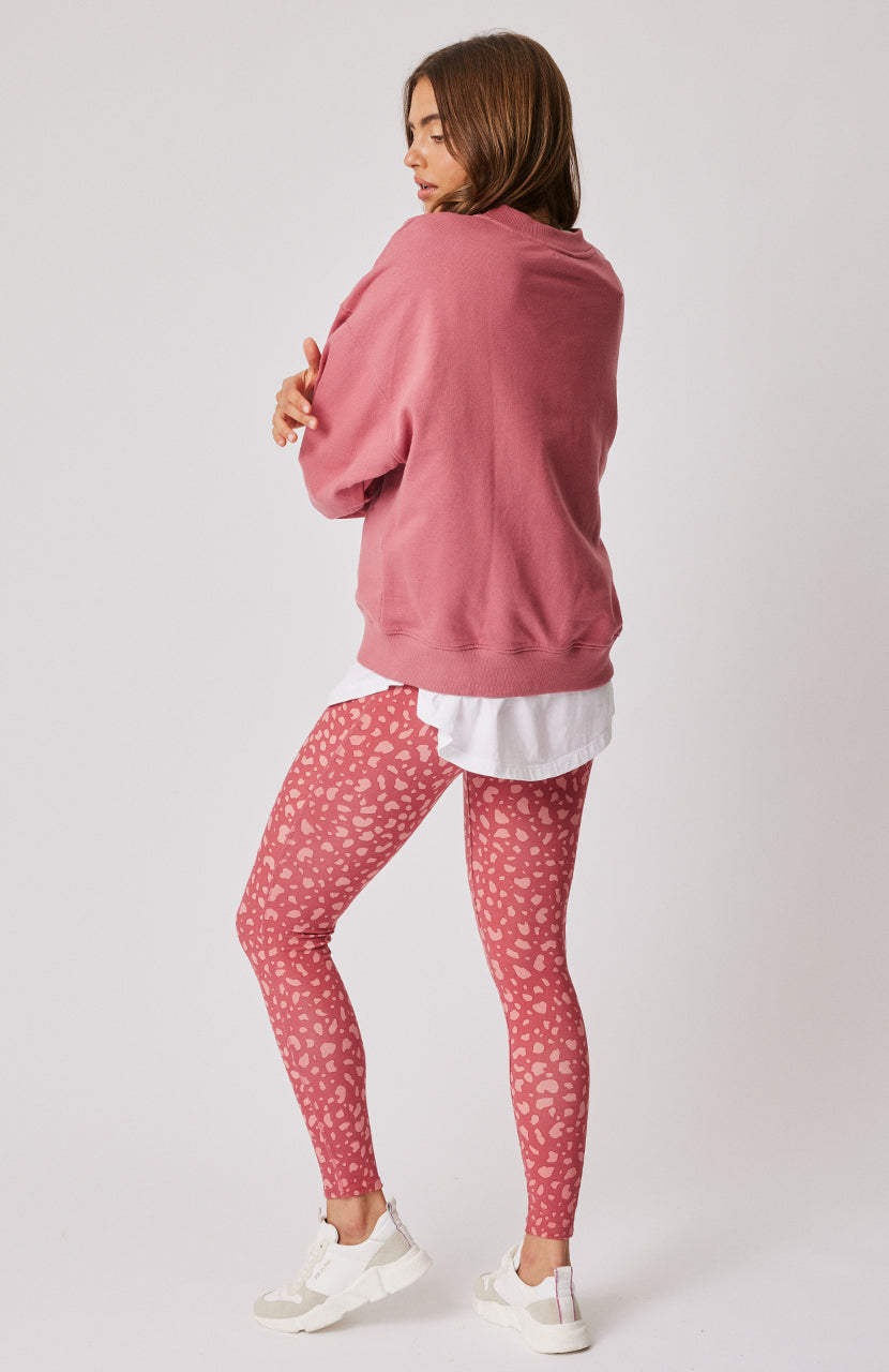 Pixie Legging - Merlot Leopard