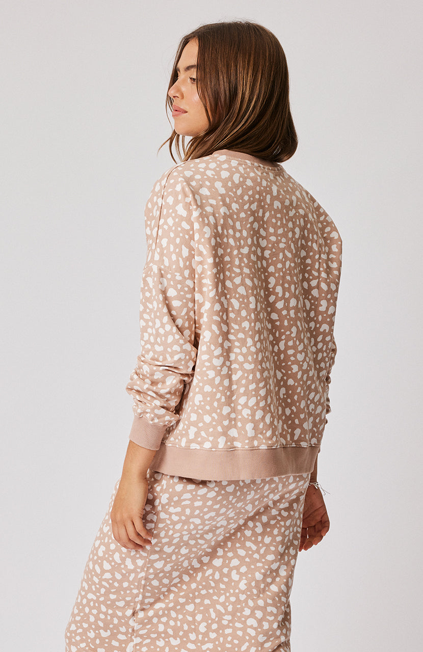 Izzy Sweater - Maple Leopard