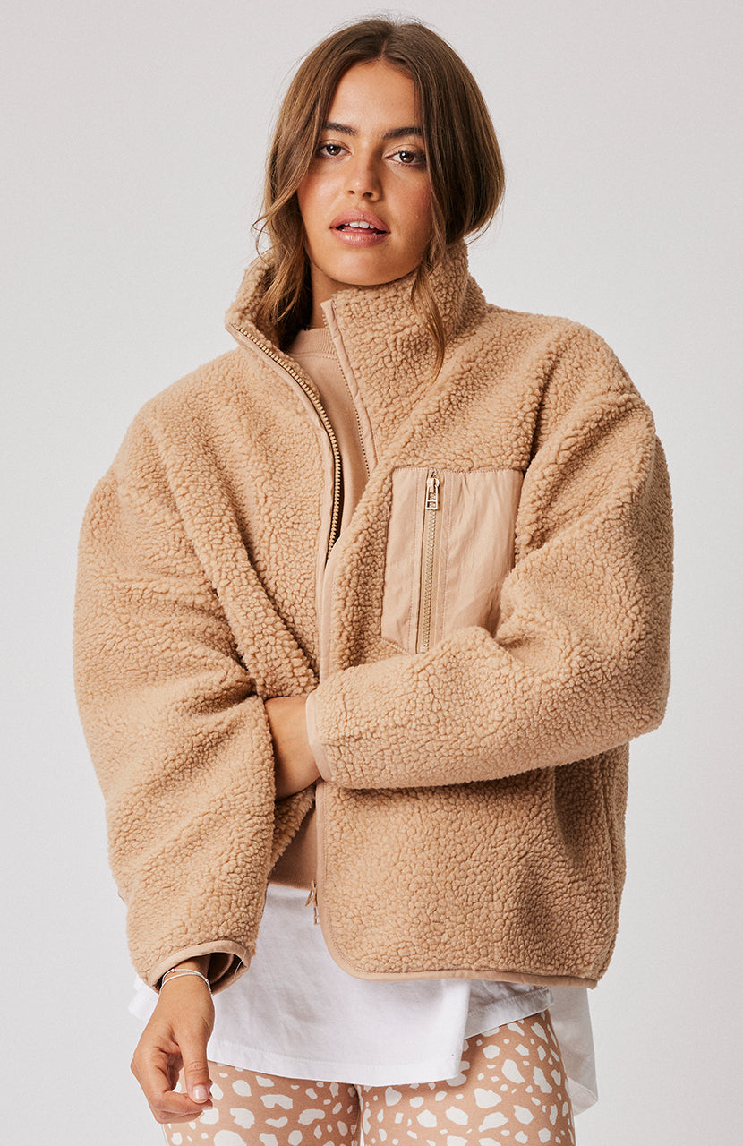 Remi Zip Up - Camel