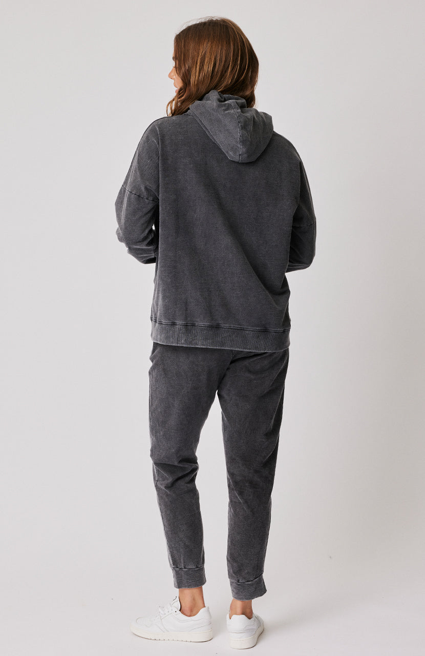 Poppy Pant - Black Sandwash