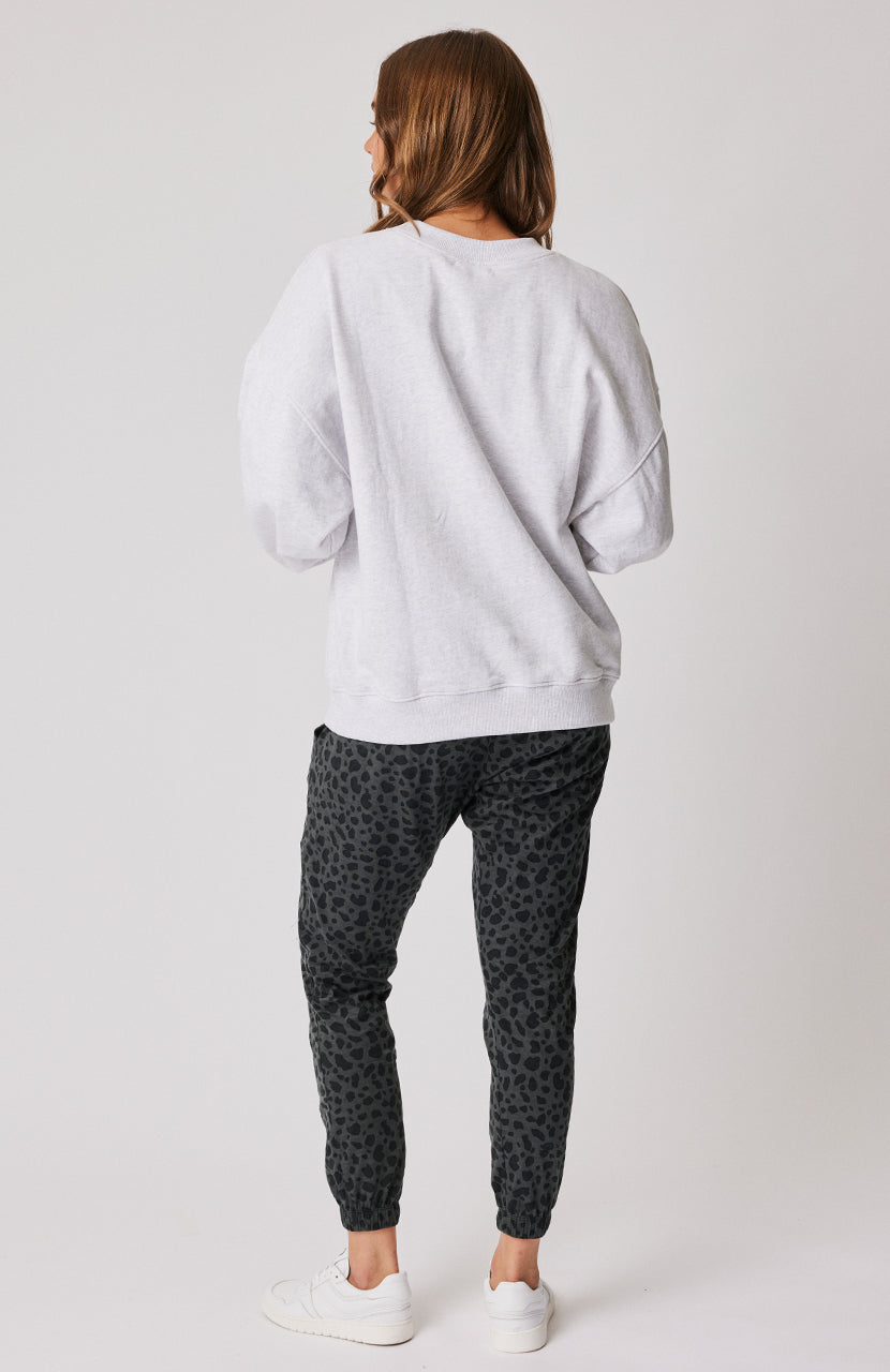 Comeback Pant - Charcoal Leopard
