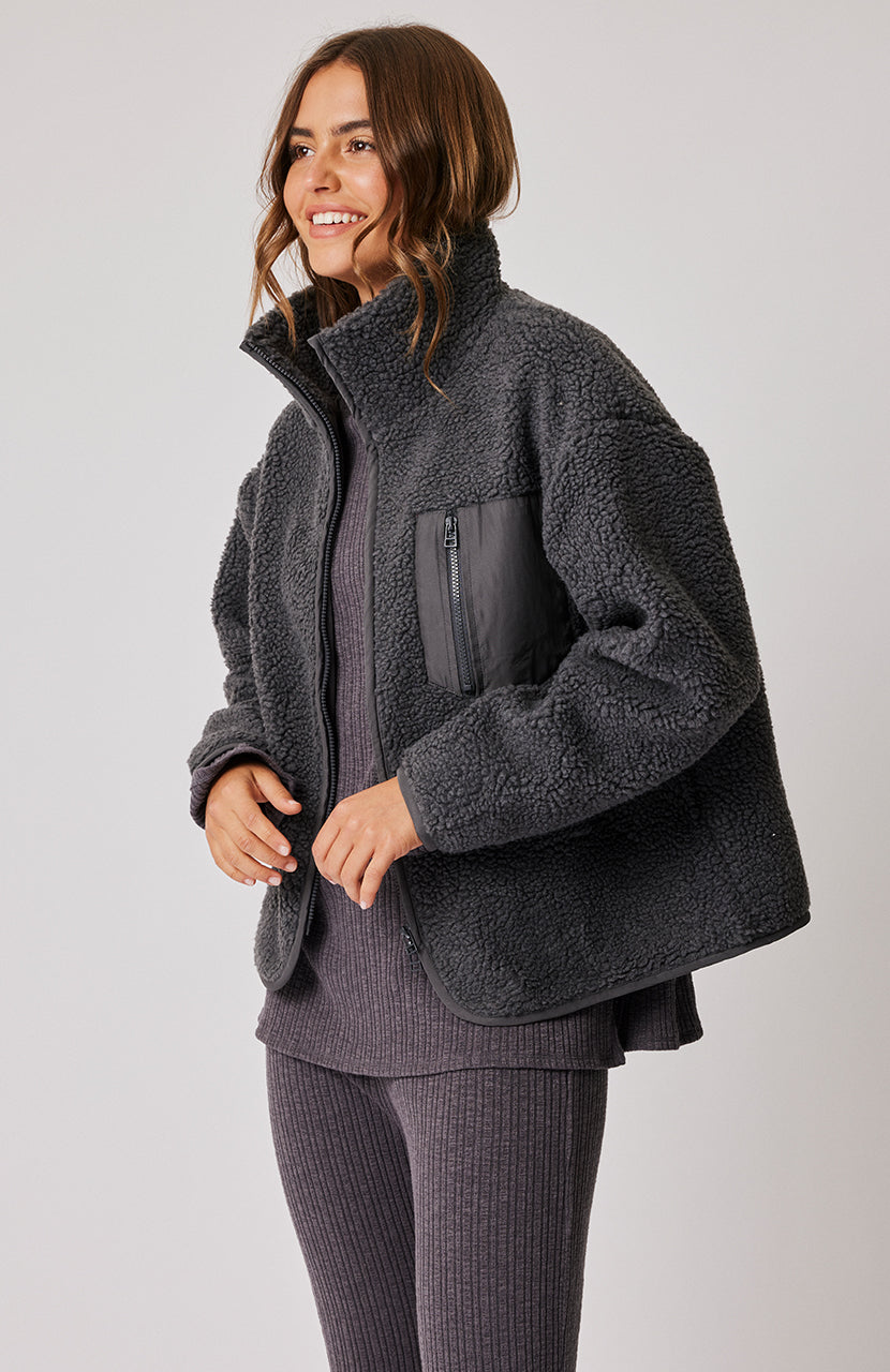 Remi Zip Up - Charcoal