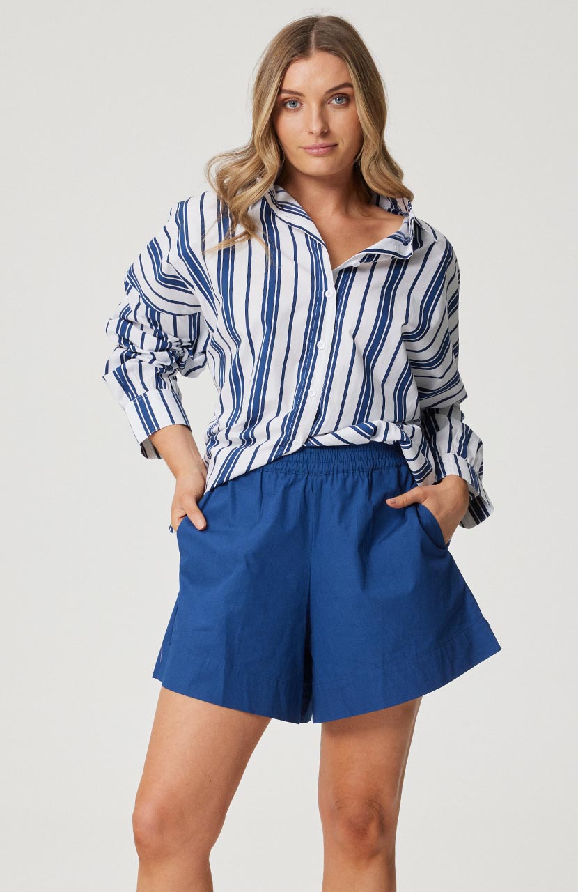 Tammy Shirt - French Navy Stripe