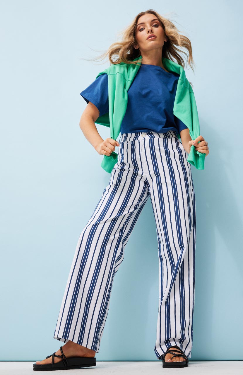 Lucy Trouser - French Navy Stripe