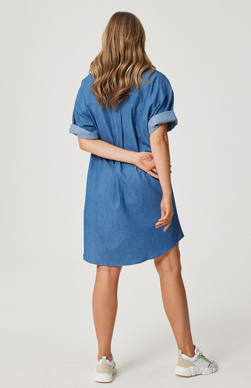 Clare Shirt Dress - Denim Chambray
