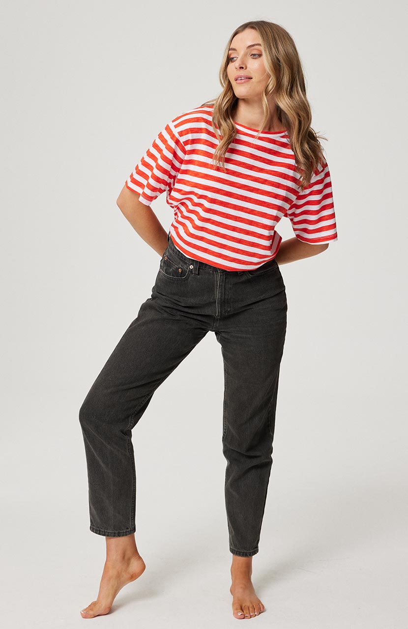 Marlie Tee - Campari Stripe