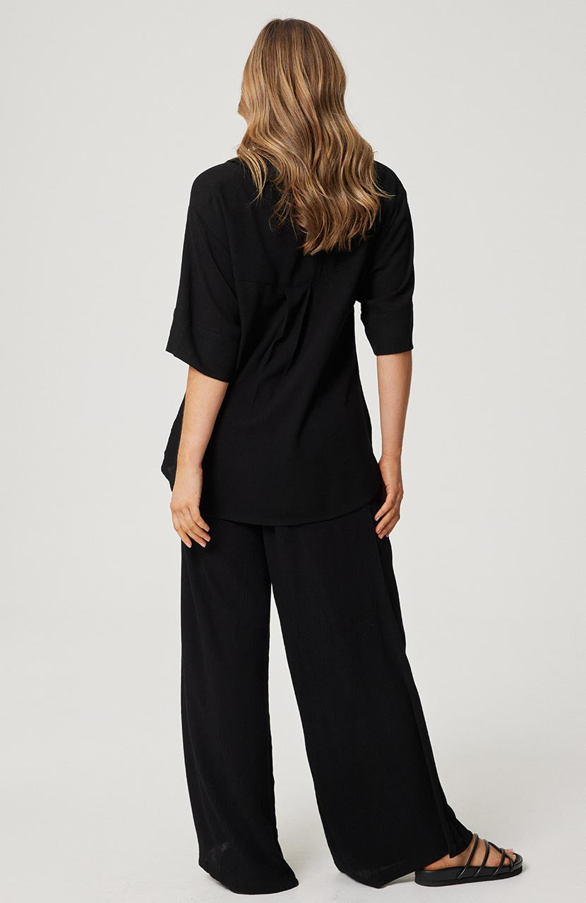 Bex Pant - Black Crinkle