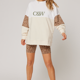 Peta Sweater - Vanilla / Hazel Leopard