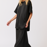 Amelia Top - Black Satin