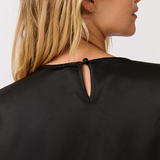Amelia Top - Black Satin