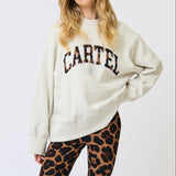 Bronwyn Sweater - Oat Marle / Leopard