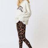 Bronwyn Sweater - Oat Marle / Leopard