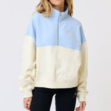 Darcy 1/4 Zip Sweater - Ice Blue