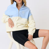 Darcy 1/4 Zip Sweater - Ice Blue