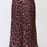 Millie Slip Skirt - Coco Leopard