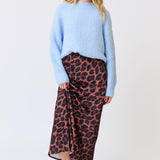 Millie Slip Skirt - Coco Leopard
