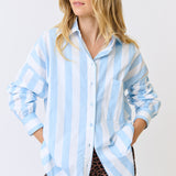 Adalyn Shirt - Ice Blue Stripe