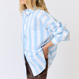 Adalyn Shirt - Ice Blue Stripe
