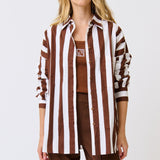 Adalyn Shirt - Coco Stripe