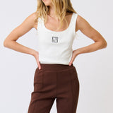 Tarrah Tank - White