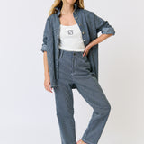 Baylor Pant - Stripe Denim