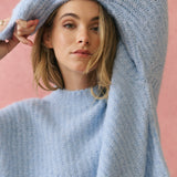 Lorenza Knit Sweater - Ice Blue