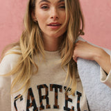 Bronwyn Sweater - Oat Marle / Leopard