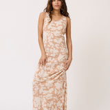 Cecilia Slip Dress - Floral Sand