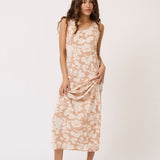 Cecilia Slip Dress - Floral Sand