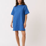 Carmen Shirt Dress - Azure