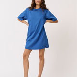 Carmen Shirt Dress - Azure