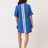 Carmen Shirt Dress - Azure