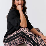Adeline Pant - Neutral Leopard