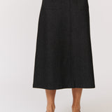 Astrid Skirt - Black Denim