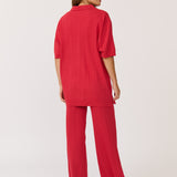 Molly Knit Pant - Cherry Knit