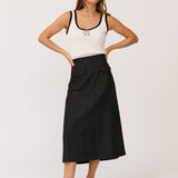Astrid Skirt - Black Denim