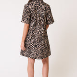 Quinn Dress - Neutral Leopard