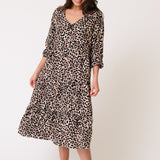 Cali Dress - Neutral Leopard
