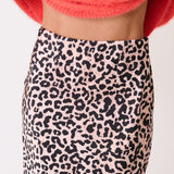 Millie Slip Skirt - Neutral Leopard