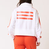 Ezra Sweater - White/ Mandarin