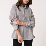 Adalyn Shirt - Black Stripe