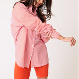 Adalyn Shirt - Mandarin Stripe