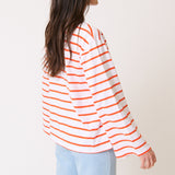 River L/S Top - Mandarin Stripe