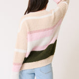 Kai Knit Sweater - Khaki Stripe