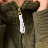 Annie Sweater - Khaki/ White