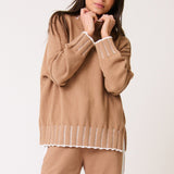 Romy Knit Sweater - Fawn Stripe